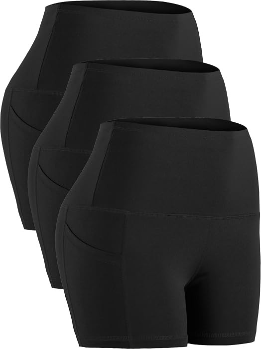 CADMUS High Waist Athletic Shorts for Womens Yoga Fitness Running Shorts with Deep Pockets | Amazon (US)