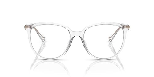 Michael Kors MK4106U Westport Universal Fit Prescription Eyewear Frames, Clear Transparent/Demo Lens, 54 mm | Amazon (US)