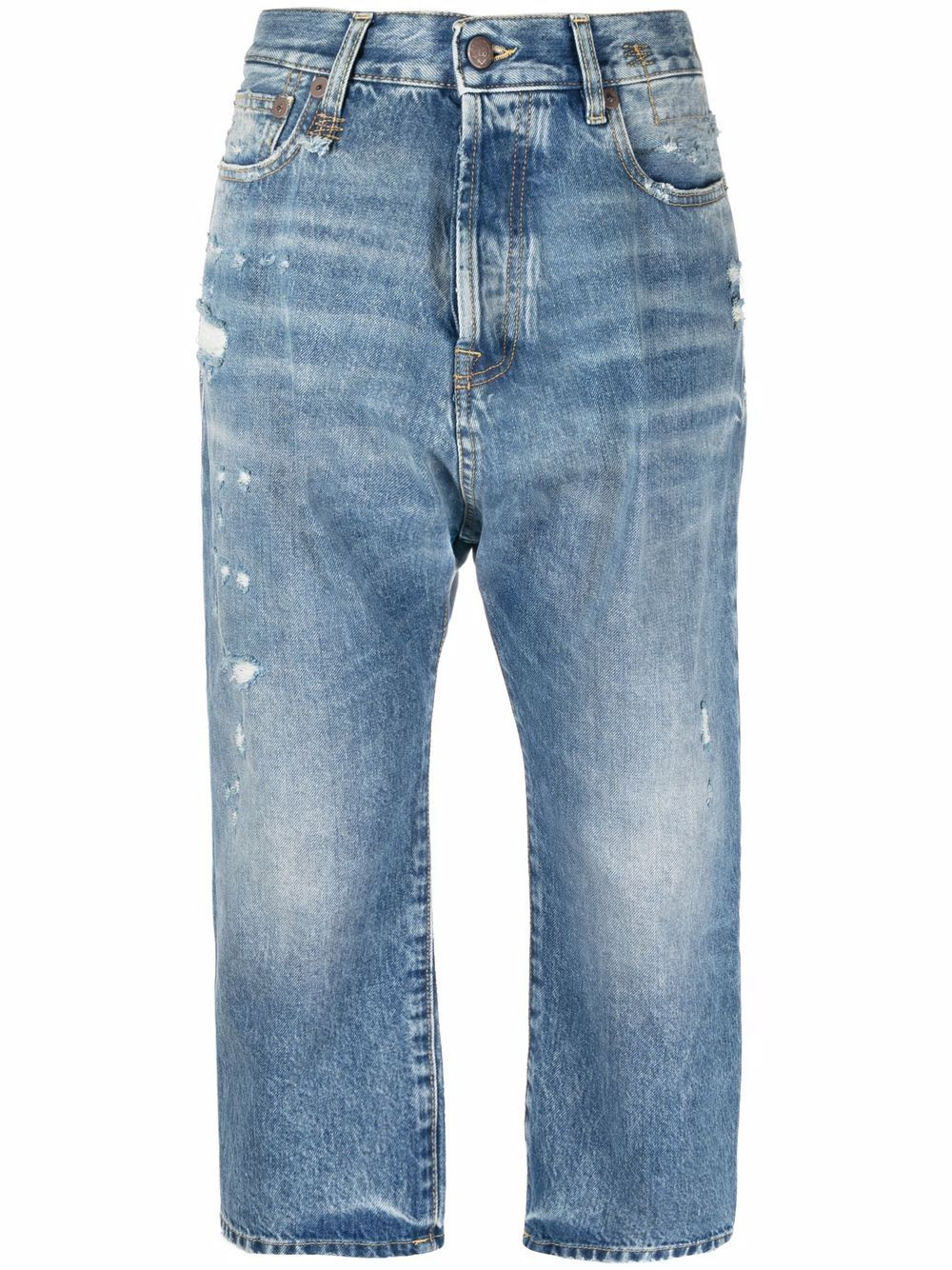 R13 tailored drop denim jeans - Blue | Farfetch Global