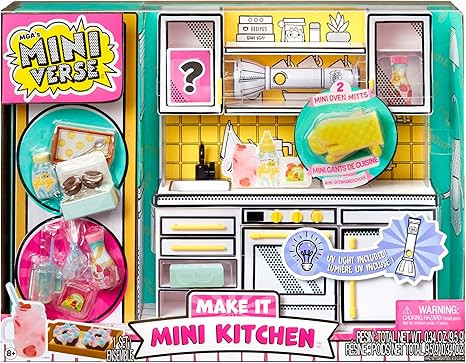 MGA's Miniverse Make It Mini Kitchen, Kitchen Playset, w/UV Light, Collectibles, DIY, Resin Play,... | Amazon (US)
