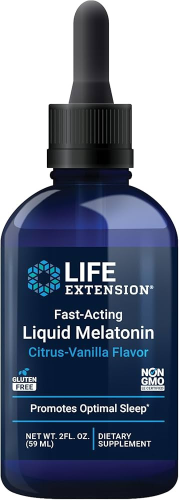 Life Extension Fast-Acting Liquid Melatonin – Sleep & Cellular Health Support Supplement – Gl... | Amazon (US)