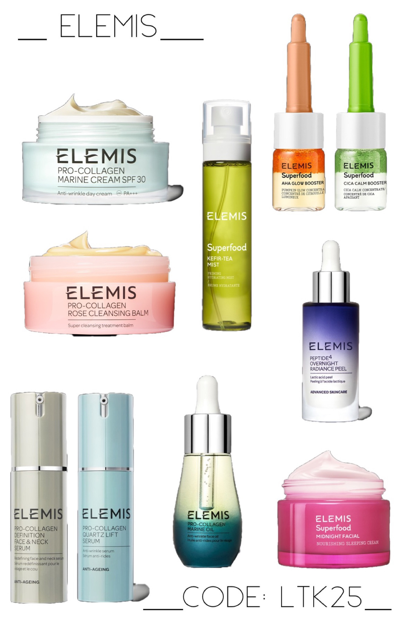 25% off at Elemis! 
Use code: LTK25



#LTKSale #LTKsalealert #LTKbeauty
