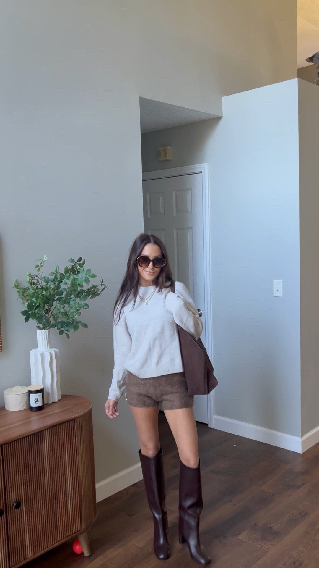 Making boots with shorts my entire personality these days 😝 

Fall style, fall fashion, fall outfits, tall boots 

#LTKFindsUnder100 #LTKSeasonal #LTKStyleTip