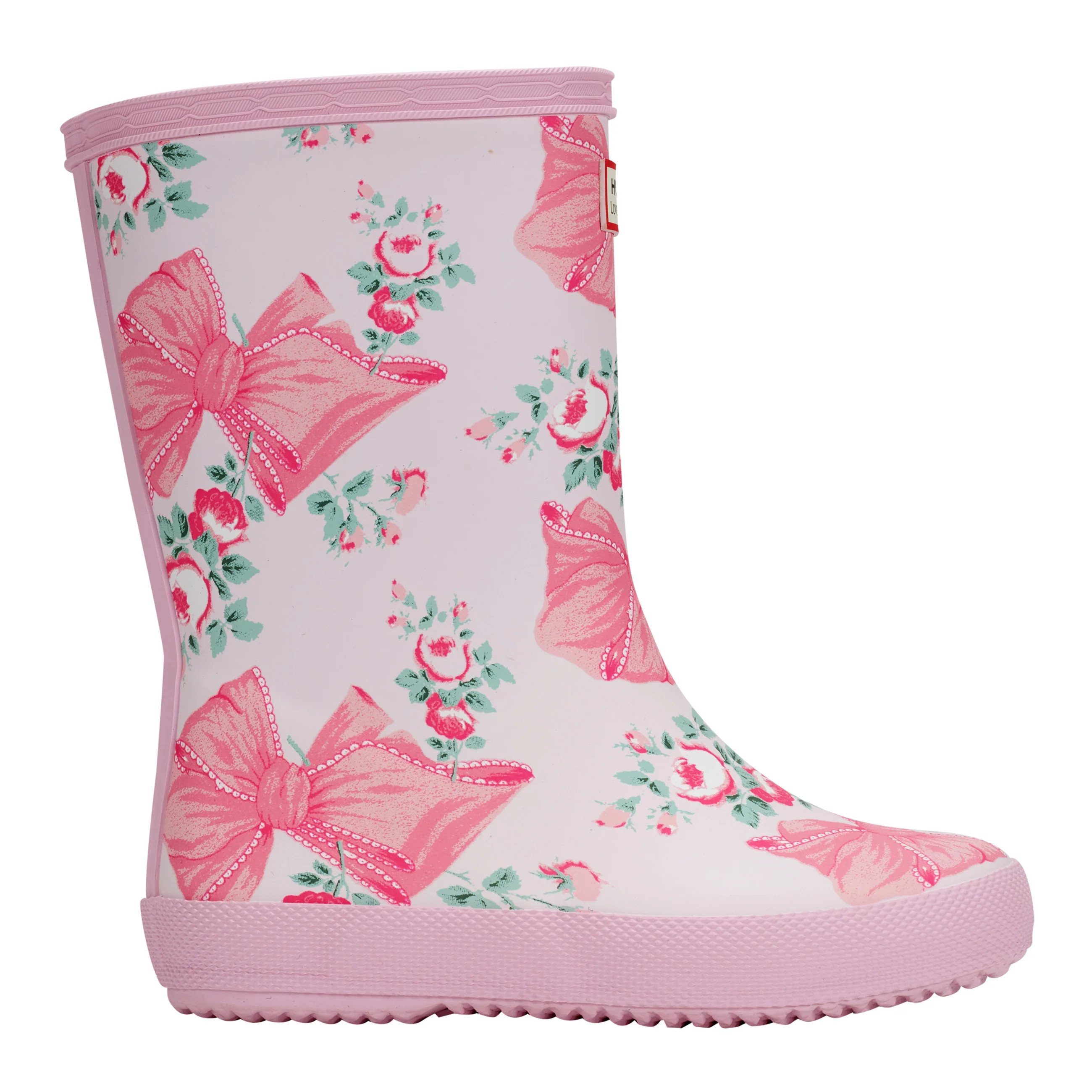 Hunter x LoveShackFancy Kids First Classic Rosa Beaux Mint Pink Rain B | Hunter Boots
