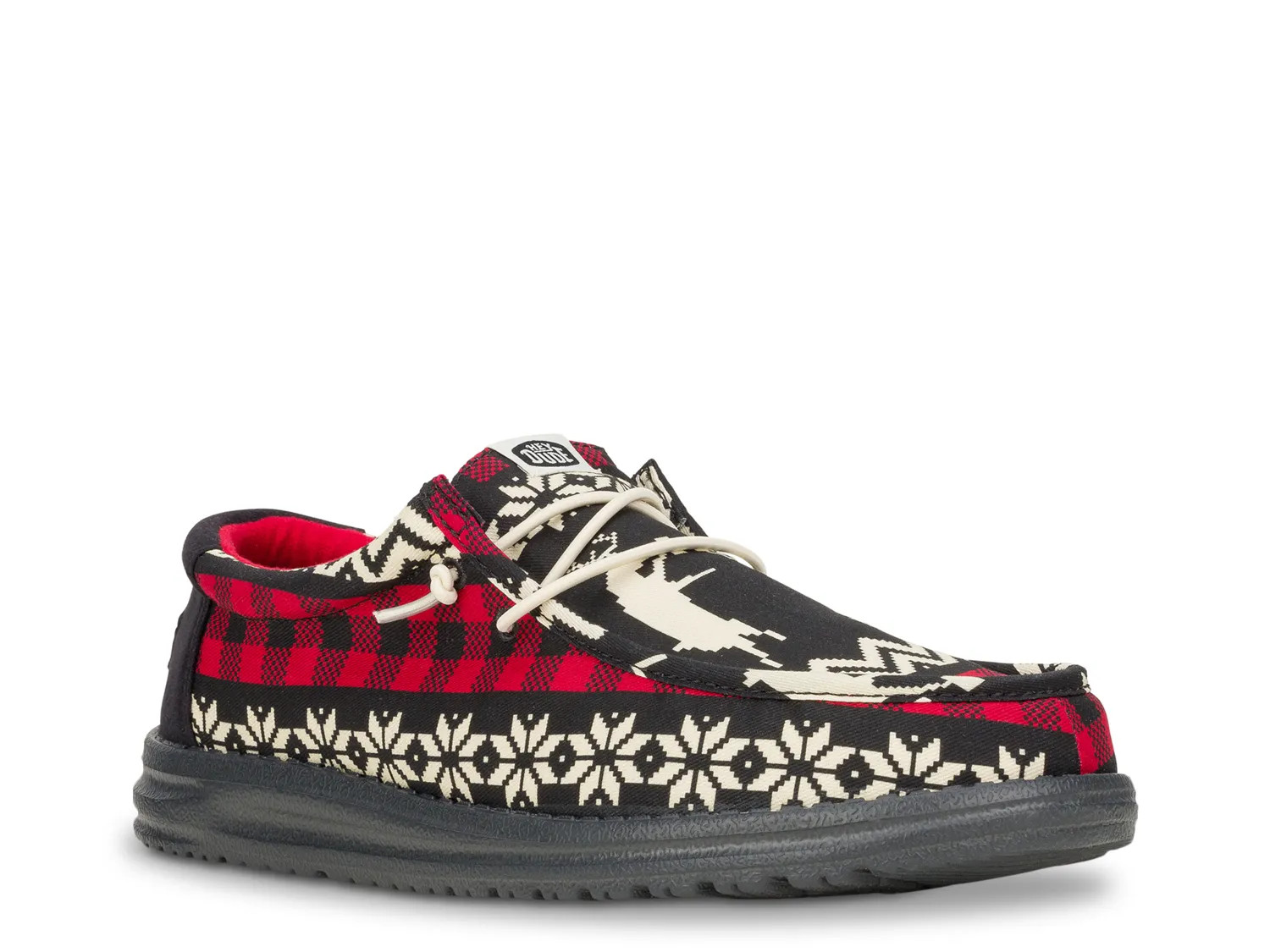 Hey Dude Wally Holiday Cheers SlipOn | Men's | Black | Size 11 | Slip-Ons | DSW