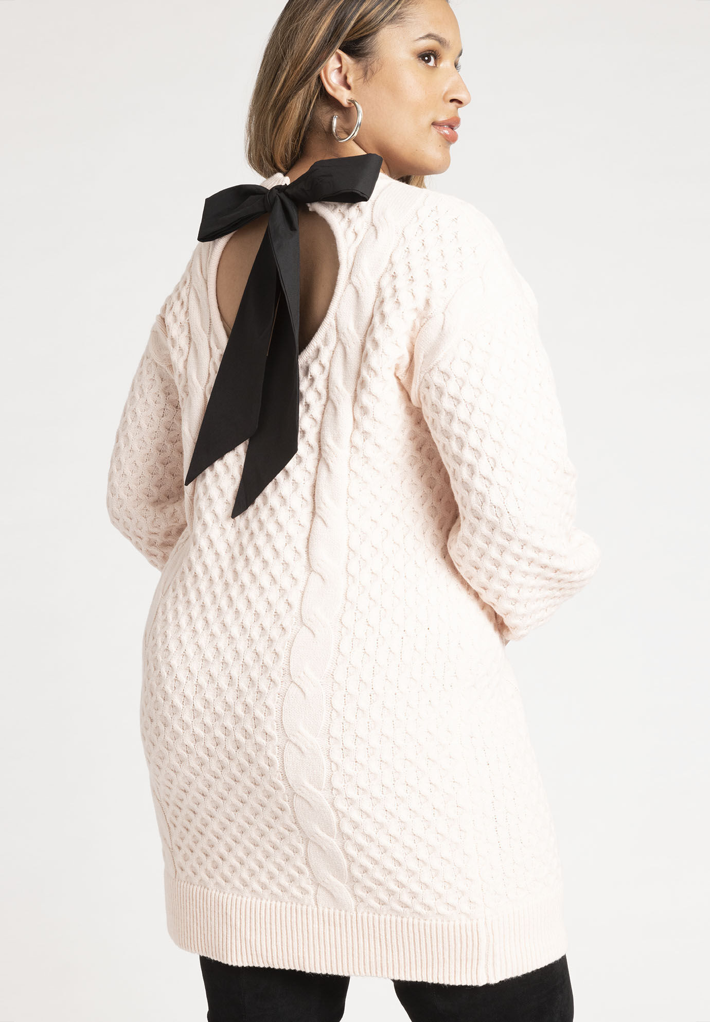 Tie Back Sweater Dress | Eloquii