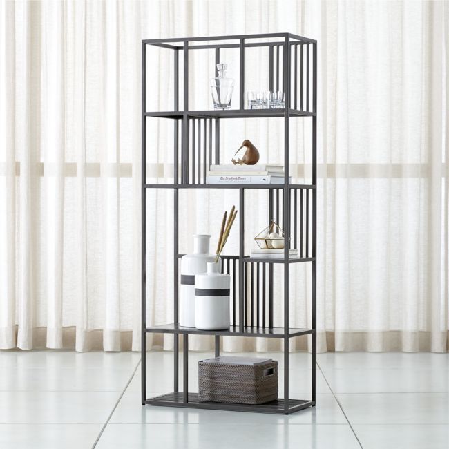 Lottie Metal Bookcase | Crate & Barrel