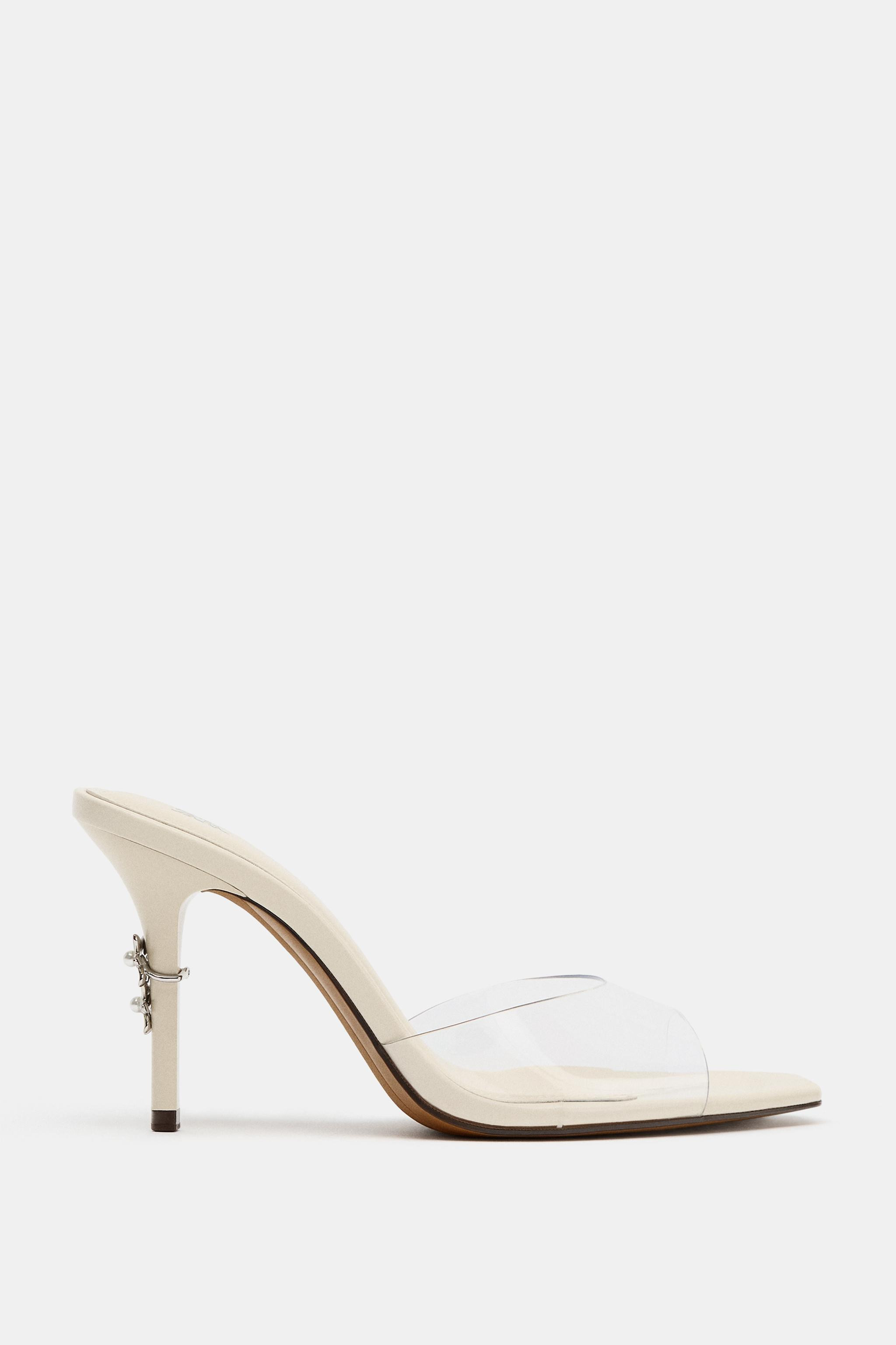 VINYL BACKLESS MULE SANDALS | Zara UK