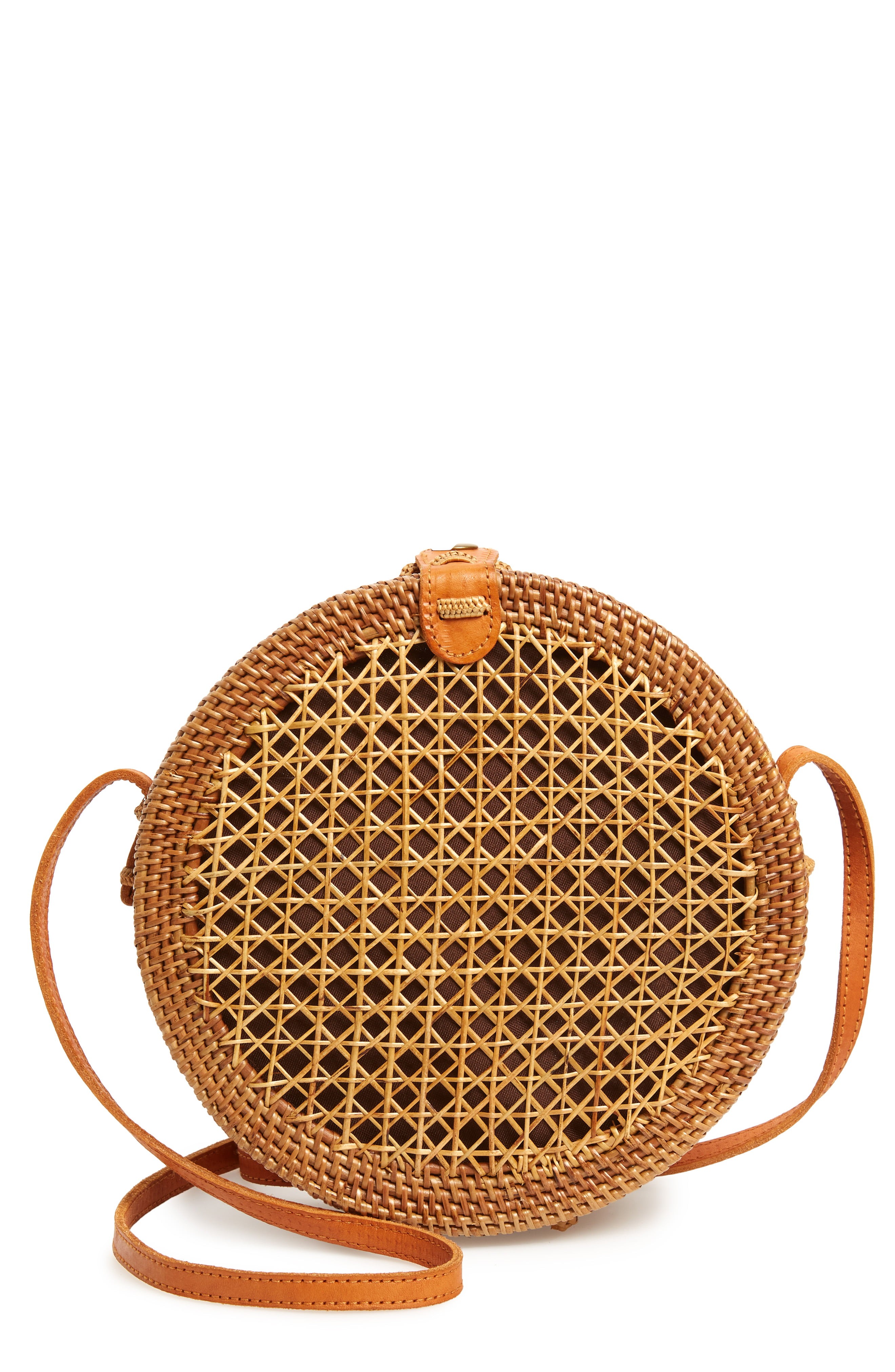 Street Level Woven Canteen Crossbody Bag - | Nordstrom