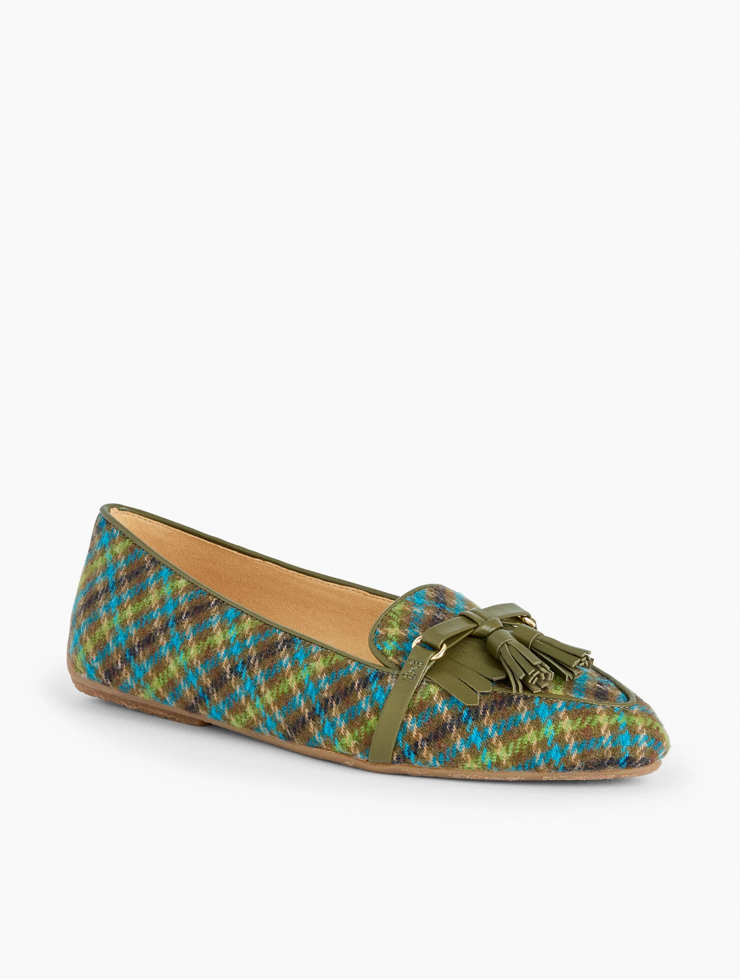 Francesca Tassel Driving Flats - Apple Plaid | Talbots