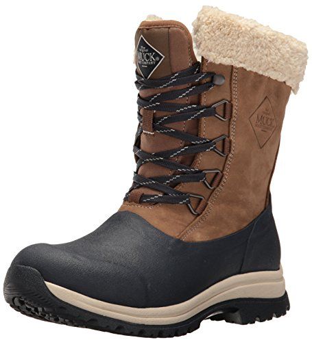 Muck Boot Women's Arctic Lace Mid Snow, Otter/Dark Navy, 8 M US | Amazon (US)