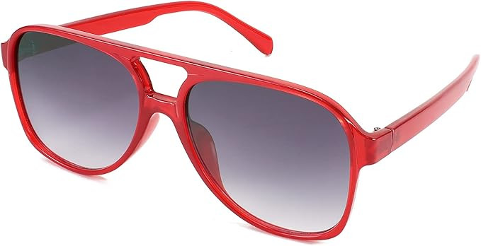 FEISEDY Vintage Retro 70s Plastic Aviator Sunglasses Women Men Classic Large Squared Frame B2751 | Amazon (US)