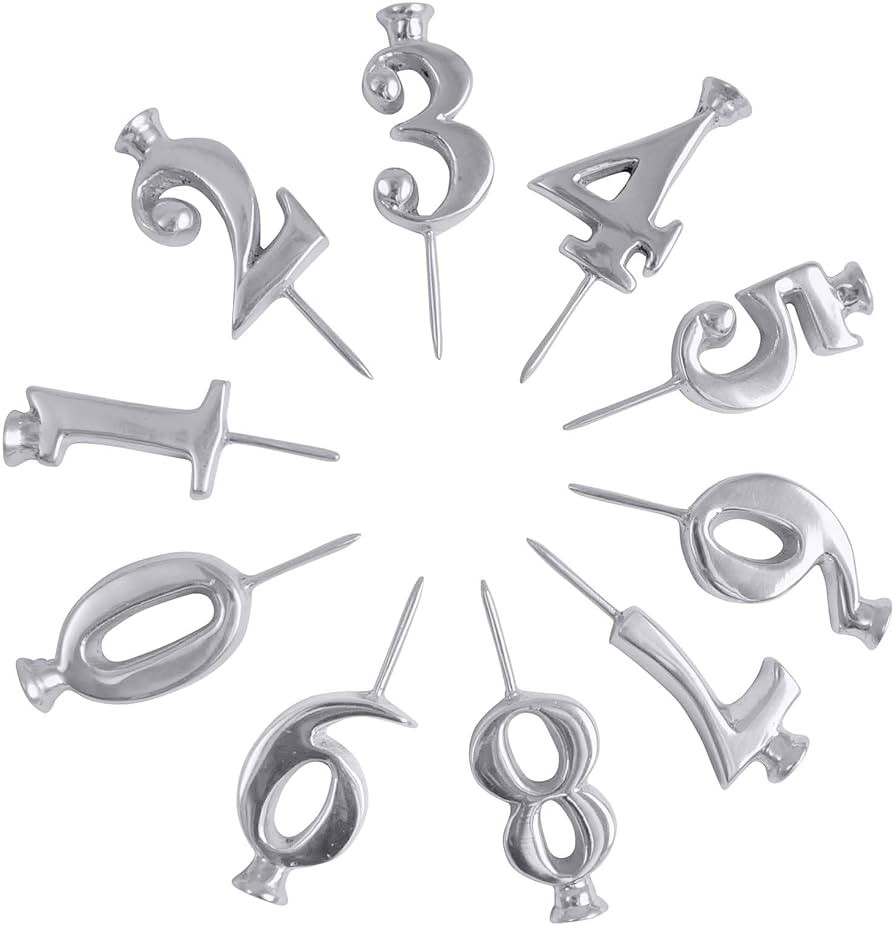 Mariposa Number Candle Holder Set | Silver | Brillante | Gifts | Candleholders | Recycled Sandcas... | Amazon (US)