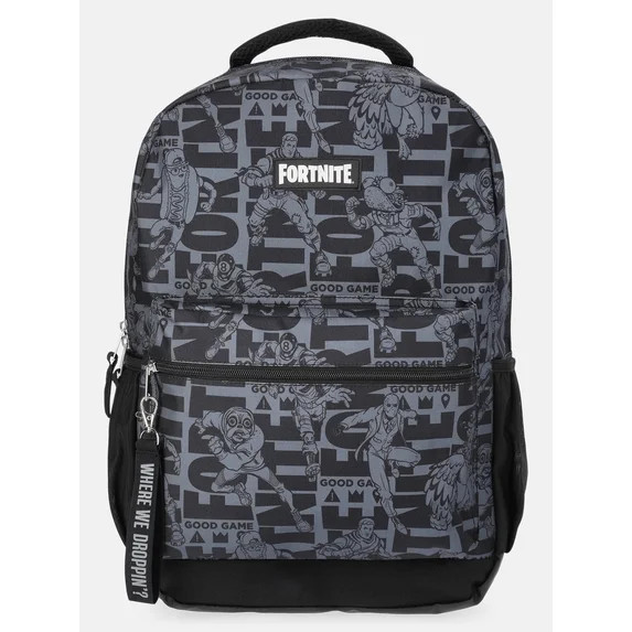 Fortnite Boys 17" Good Game Allover-Printed Comic Backpack, Black | Walmart (US)