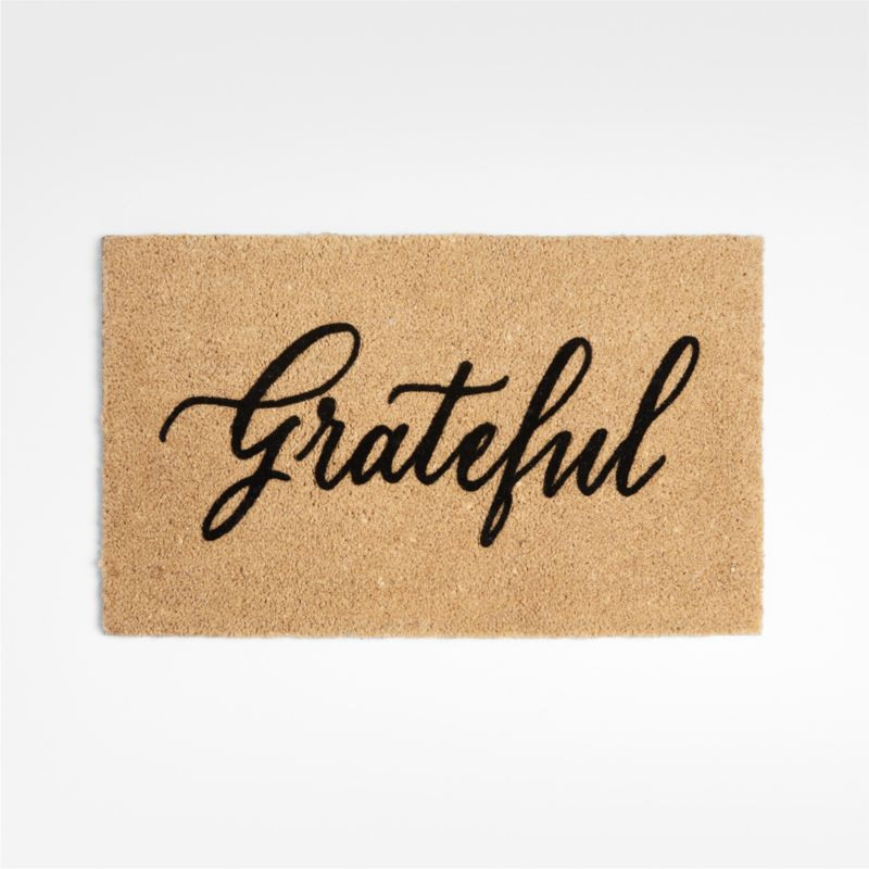 Grateful 18"x30" Doormat + Reviews | Crate and Barrel | Crate & Barrel