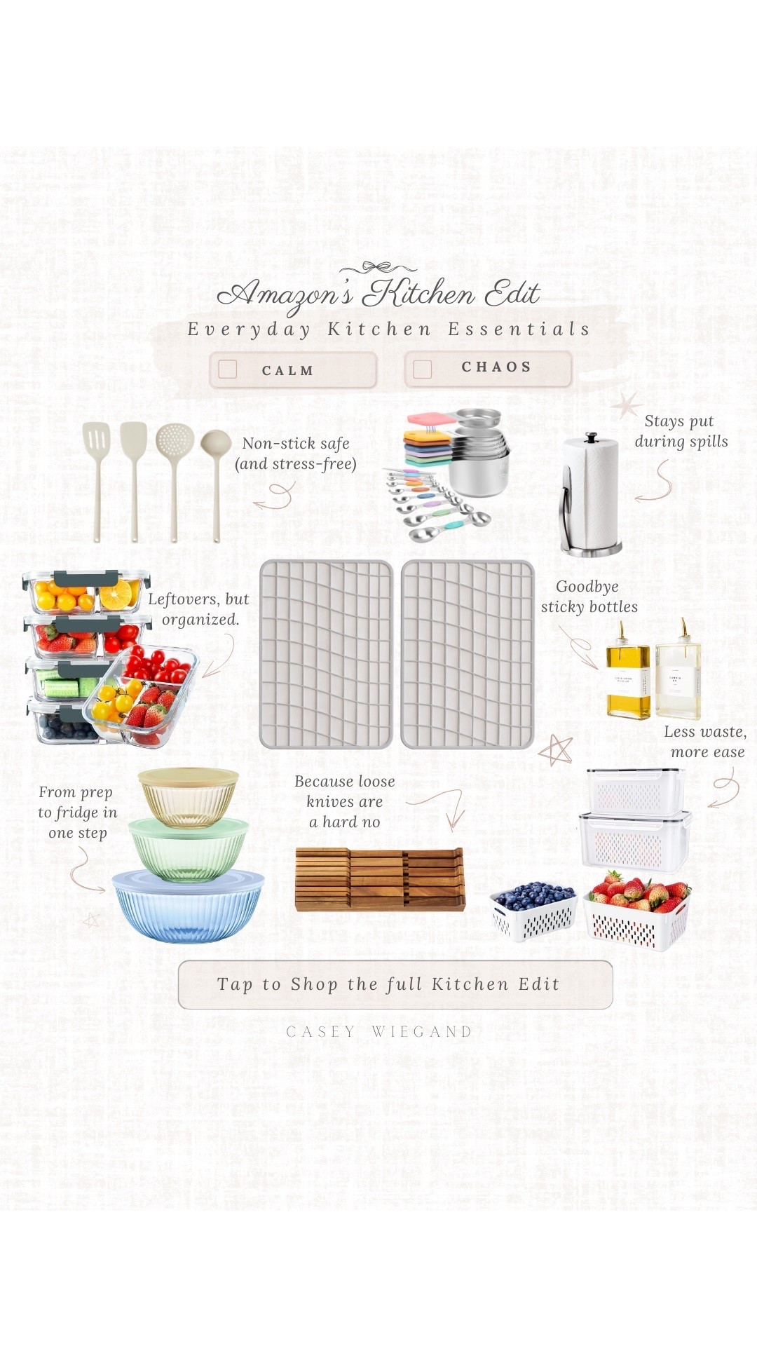 Streamlined kitchen essentials from Amazon for an easy cooking experience. Perfect for keeping things neat and tidy! #KitchenEssentials

#LTKGiftGuide #LTKSaleAlert #LTKHome