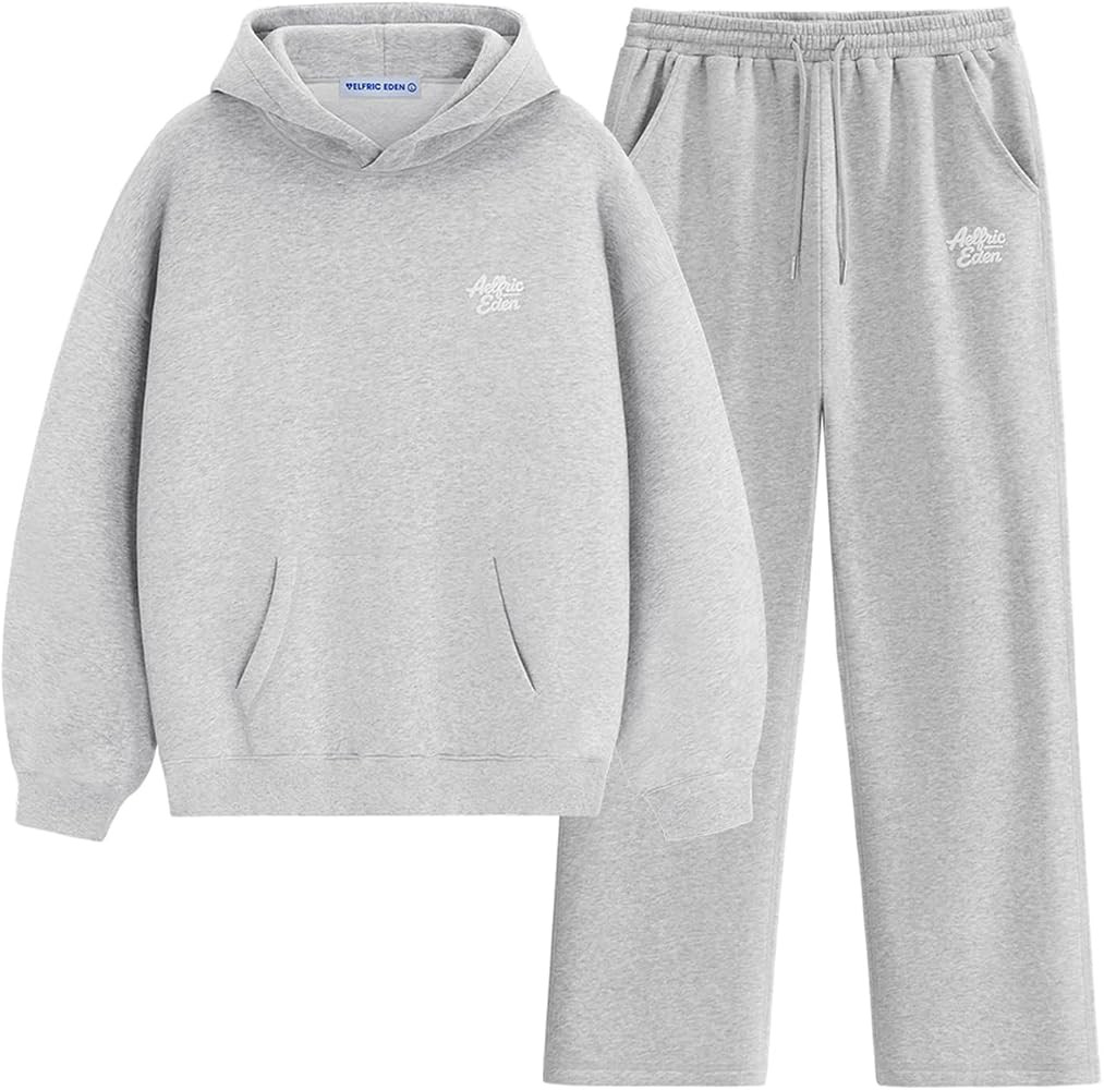 Aelfric Eden Womens Sweatsuits 2 Piece Set Oversized Fleece Hoodie and Sweatpants Track Suits Swe... | Amazon (US)