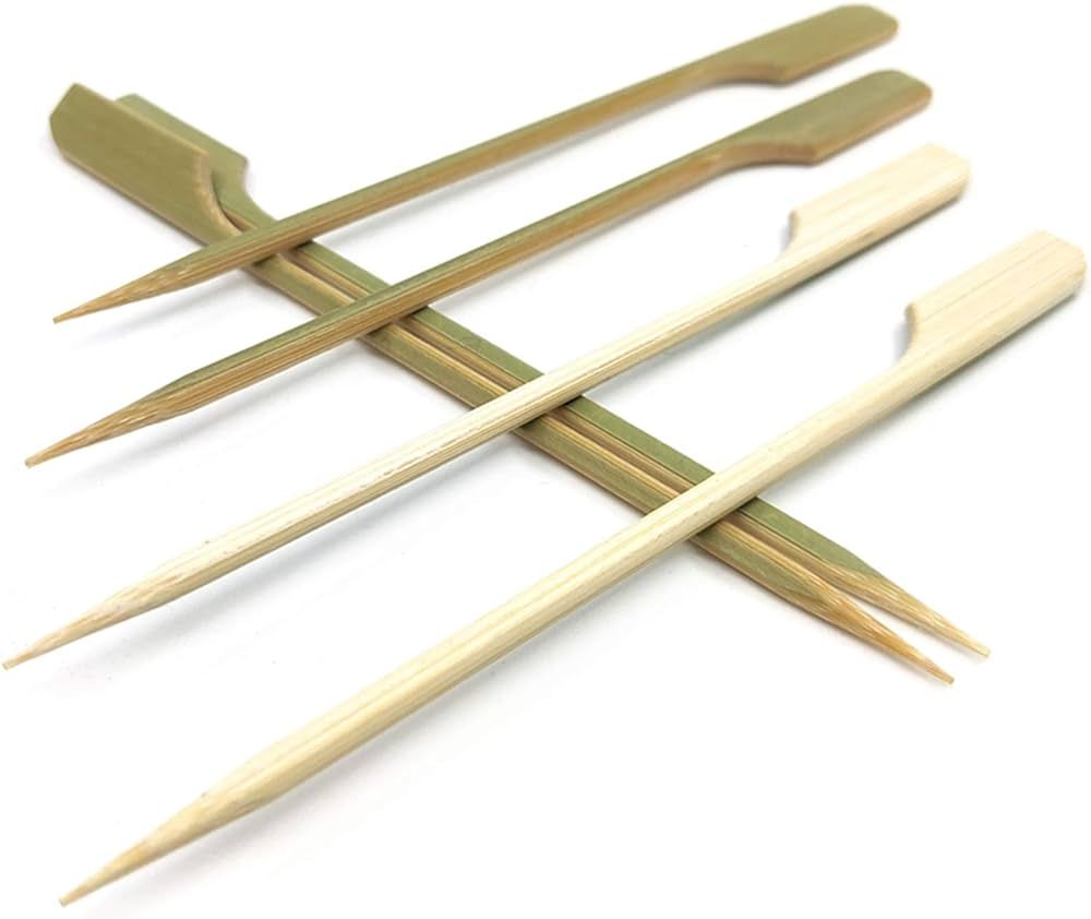 HOPELF 7 inch Bamboo Paddle Picks Skewers for Cocktail，Fruit Kabobs，BBQ，Kitchen，Grilling... | Amazon (US)