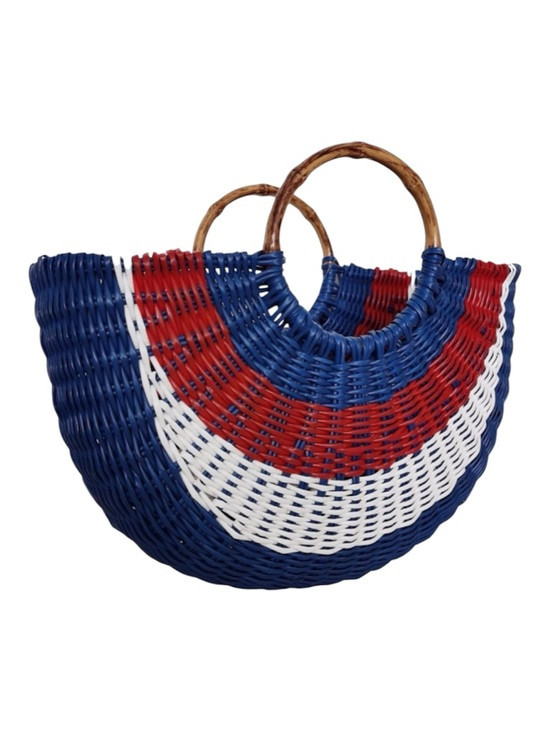 INC International Concepts Fan Tote Red White and Blue | Poshmark