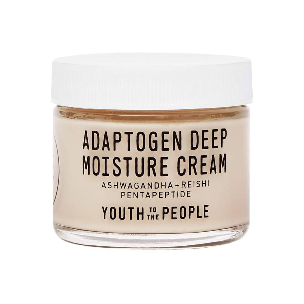 Youth To The People Adaptogen Deep Moisture Cream - Calming + Hydrating Face Cream with Pentapept... | Amazon (US)