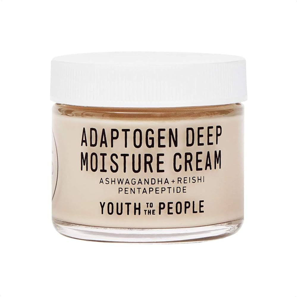 Youth To The People Adaptogen Deep Moisture Cream - Calming + Hydrating Face Cream with Pentapept... | Amazon (US)