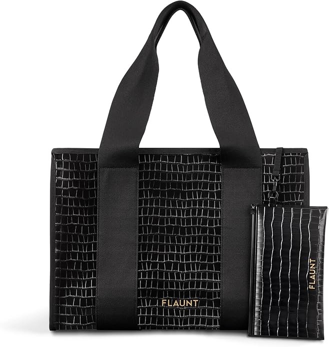 FLAUNT Everyday Tote Bag with Phone Pouch for Women - Lightweight, Airline Approved, Easy To Carr... | Amazon (US)