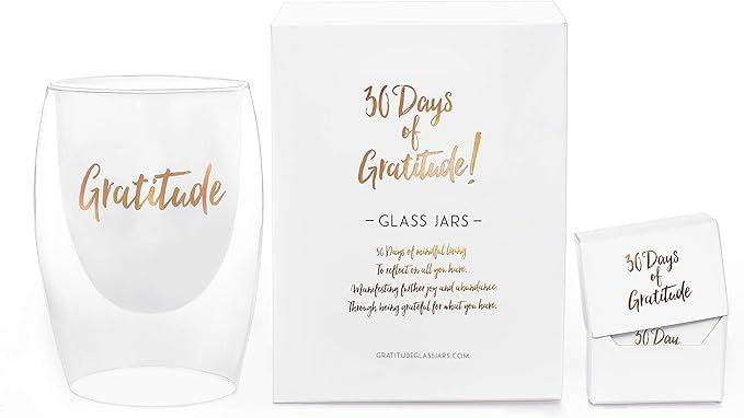 30 Days of Gratitude Glass Jar | Amazon (US)