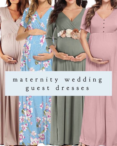 Maternity maxi wedding guest dresses for a spring or summer wedding.

#maternityclothes #maternityfashion #pregnantbridesmaid #babyshowerdress #maternitygown

#LTKSeasonal #LTKbump #LTKwedding