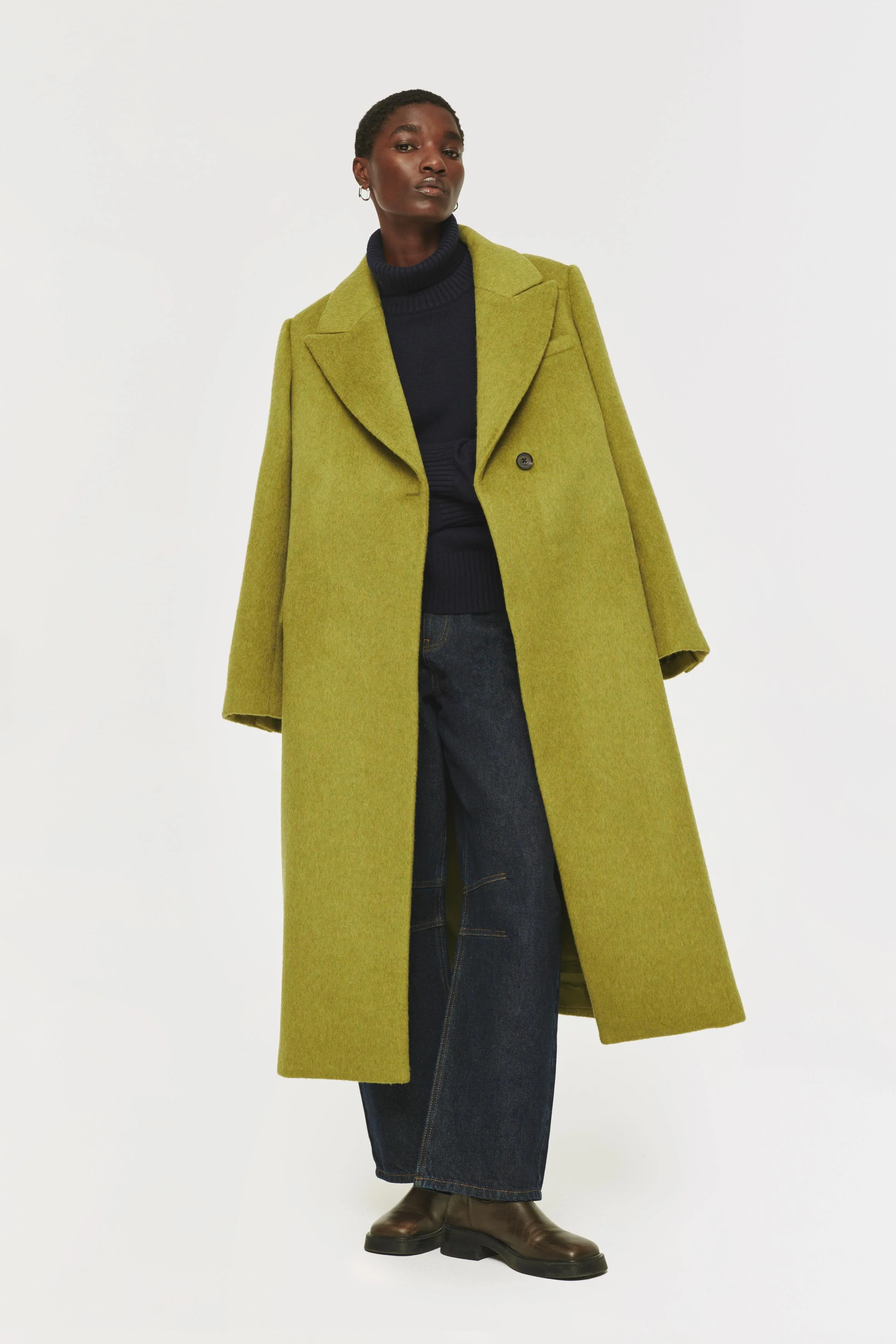ALIGNE Wool Winter Coat in Green | Stella | ALIGNE USA