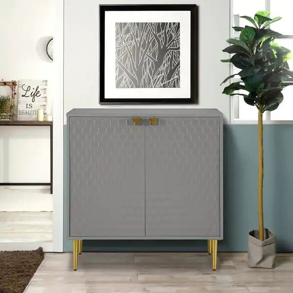 Celipu 2 Door Apothecary Accent Cabinet - Green | Bed Bath & Beyond