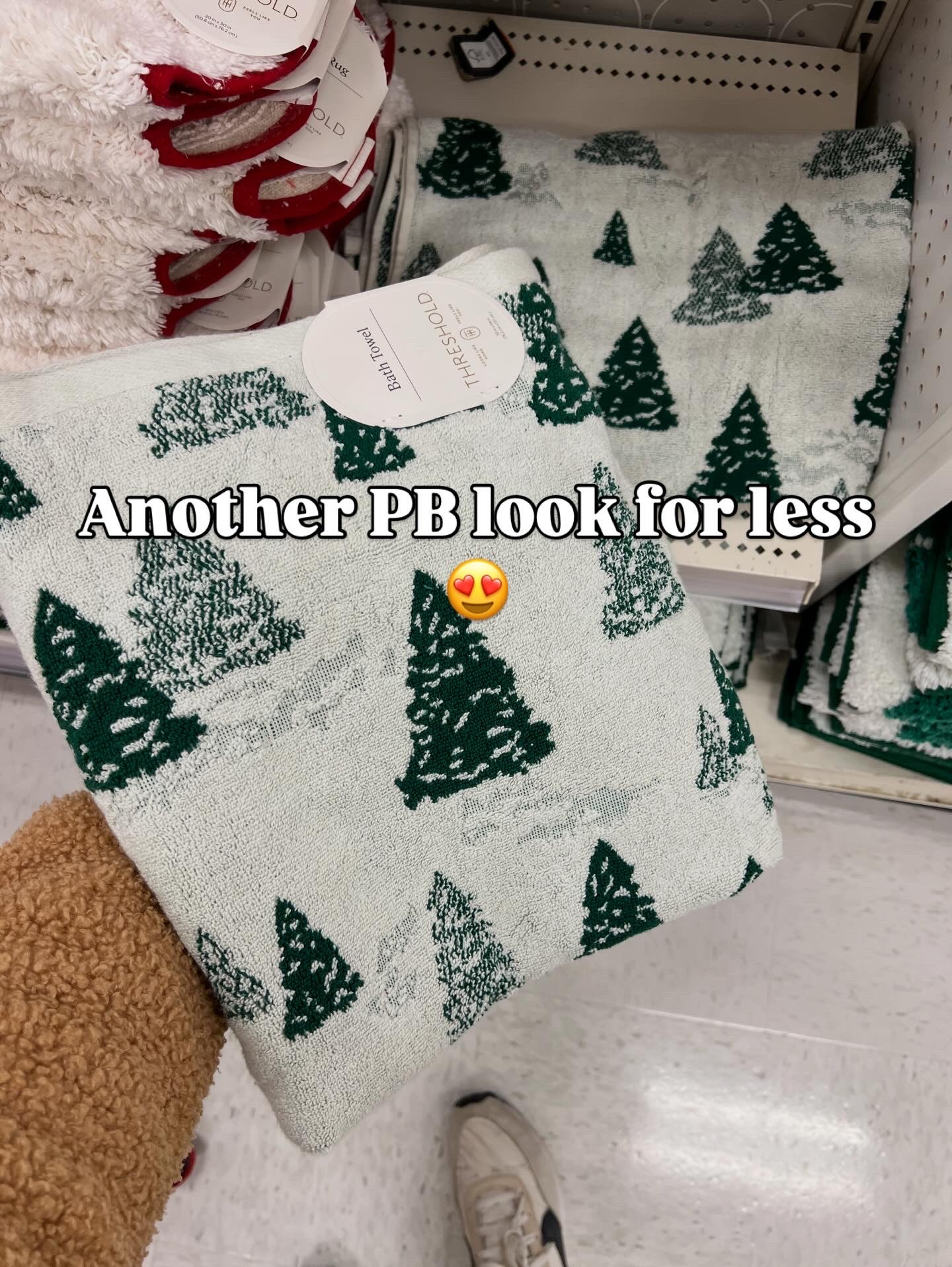 Target towels, love this evergreen design for winter! 

#LTKFindsUnder50 #LTKHome