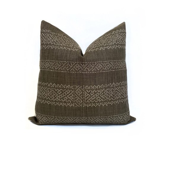 Miguel Designer Pillow Cover in Earth  Brown Pillow  High | Etsy | Etsy (US)
