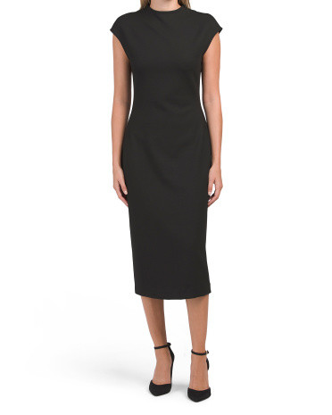 High Neck Cap Sleeve Dress | TJ Maxx