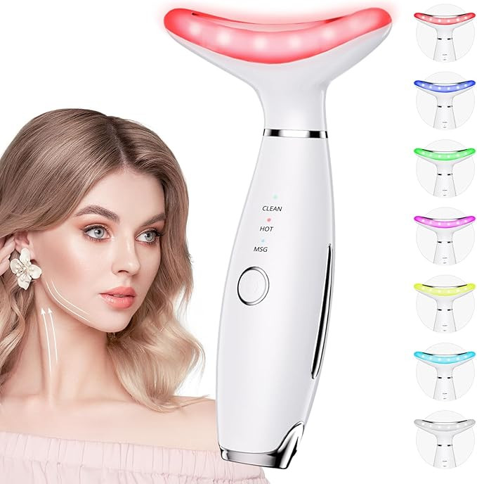 7 Color Galvanic Machines - Red Light Therapy for Face and Neck, Face Massager Tool for Wrinkles,... | Amazon (US)