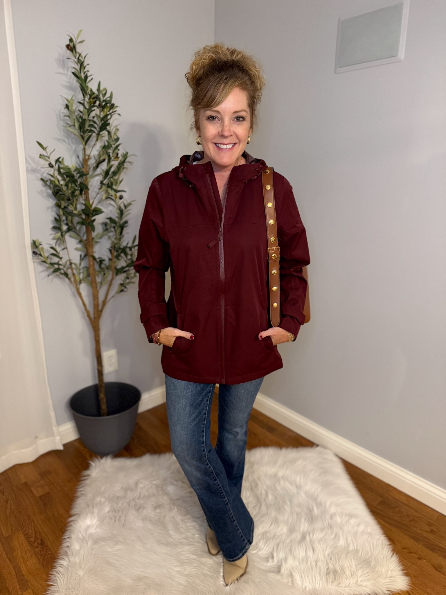 Walmart outerwear / fall fashion / fall outfit / rain jacket / date night / churchh

Jacket- small, TTS 
Jeans- size 4
Boots- size 8, tts 

#LTKOver40 #LTKWorkwear #LTKFindsUnder50