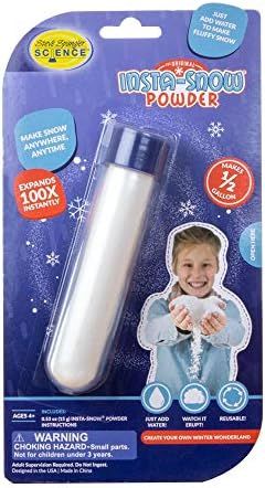 Insta-Snow Powder, 0.53 oz (15g) Test Tube – Fun Science Kits for Kids, Simple and Safe, Makes ... | Amazon (US)