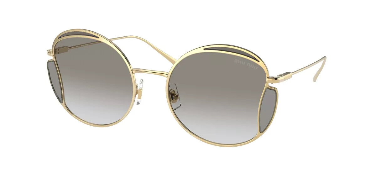Miu Miu MU56XS 5AK0A7 Women’s Sunglasses Gold Size 54 | SmartBuyGlasses Global
