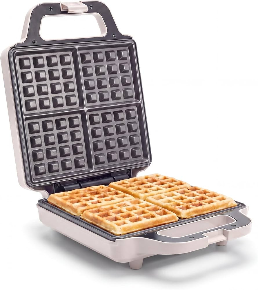 GreenPan Advanced Waffle Maker, 4-Square Belgian & Classic Waffle Maker, PFAS-Free Ceramic Nonsti... | Amazon (US)