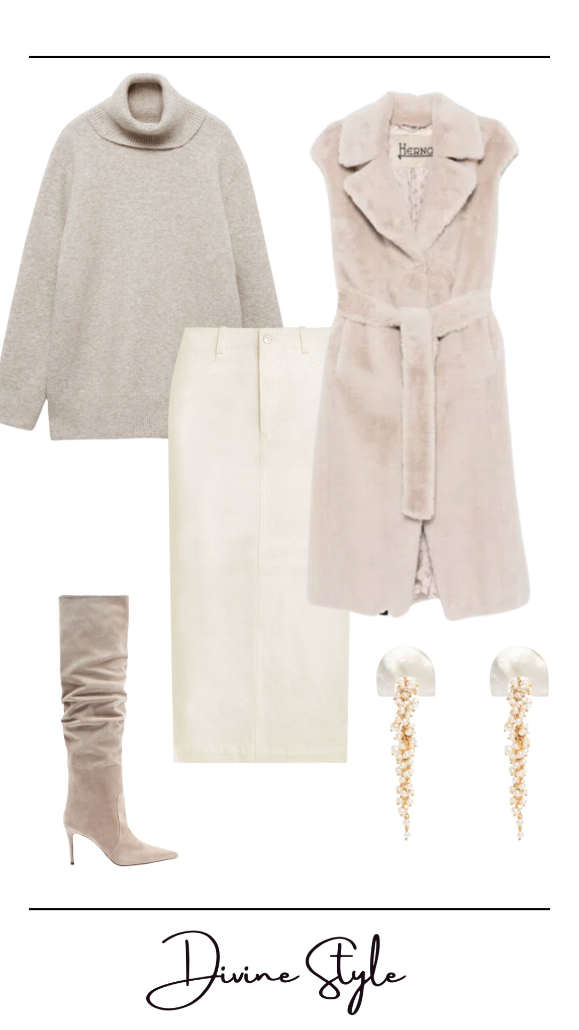 Winter white outfit. A midi skirt or knit pants are the perfect relaxed casual outfit to wear in winter. Pair with an over-sized sweater and duster, long vest or car coat with boots.

#LTKStyleTip #LTKShoeCrush #LTKWorkwear