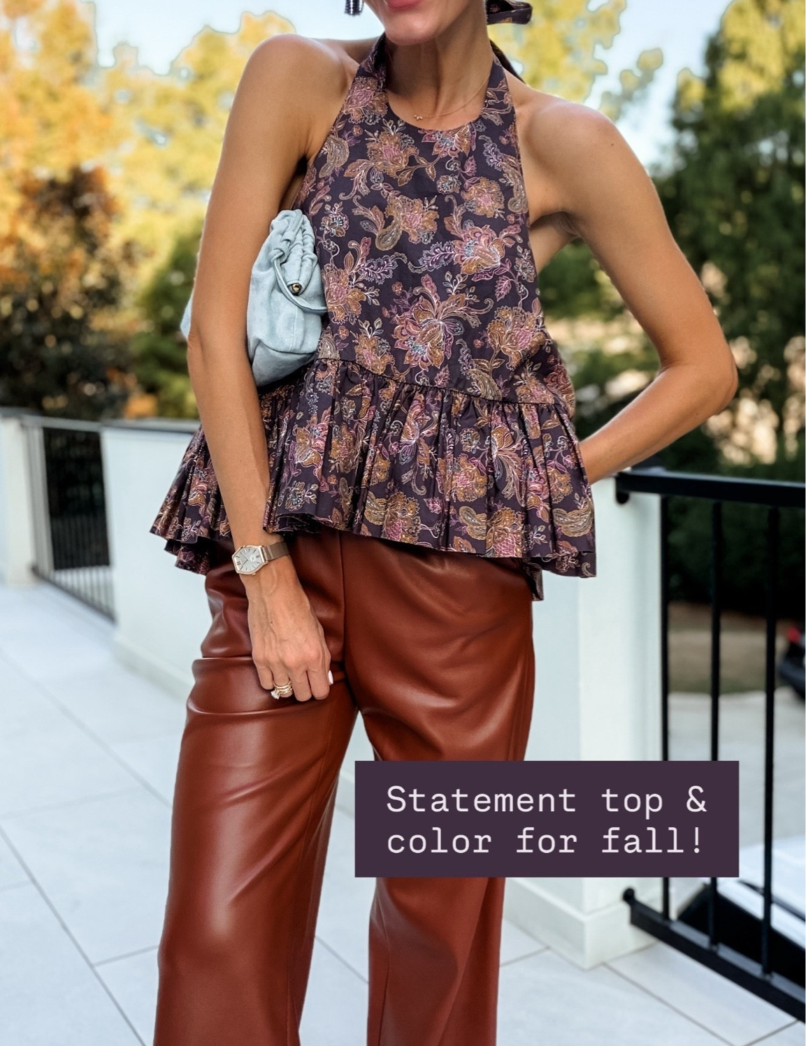 I wore this outfit for dinner for my birthday! Loved this early fall look! Wearing XS!

Loverly Grey, fall outfit, statement top, faux leather pants

#LTKSeasonal