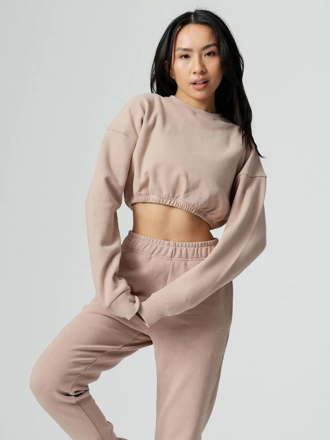 Cloud Long Sleeve Crop | Buffbunny