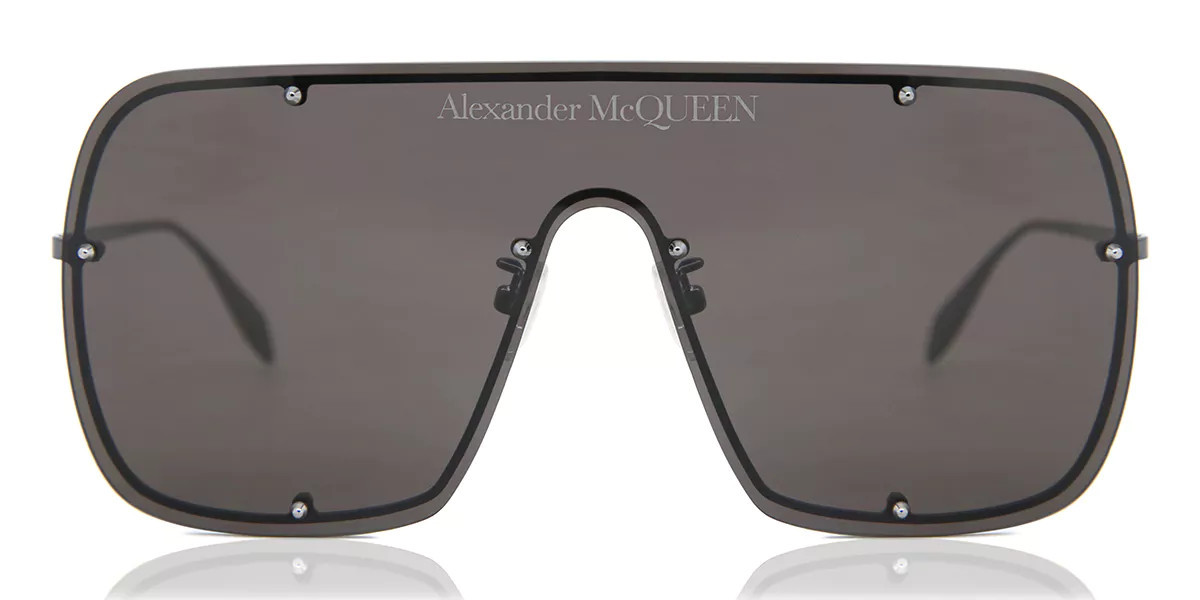 Alexander McQueen AM0362S 001 Men's Sunglasses Grey Size 199 - Free RX Lenses - Free RX Lenses | SmartBuyGlasses Global