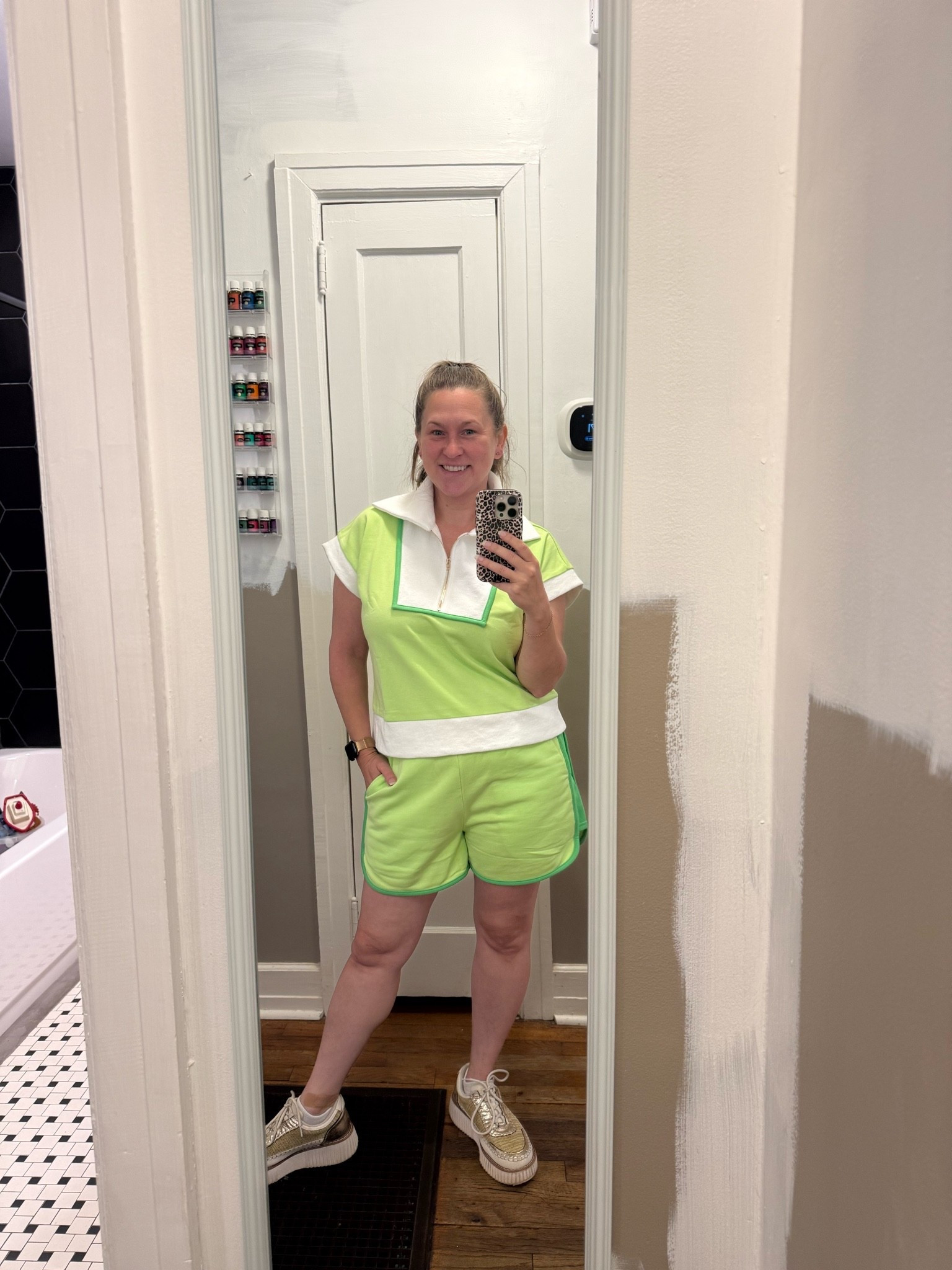 The gold shoes complete the outfit!!

#LTKdayinmylife #LTKmomlife #LTKOver40