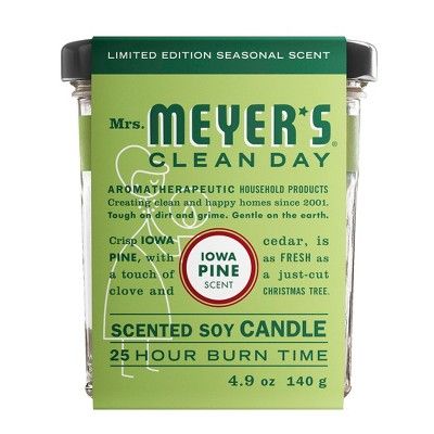 Mrs. Meyer's Iowa Pine Scented Soy Candle - 4.9oz | Target