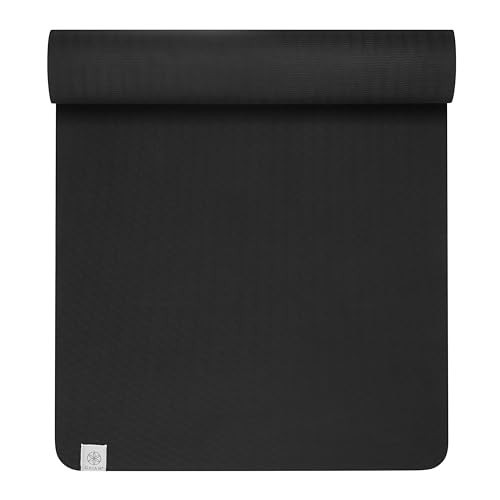 Gaiam Yoga Mat - Premium 6mm TPE Non Slip Exercise & Fitness Mat for Hot Yoga, Pilates & Floor Workouts - Black | Amazon (US)