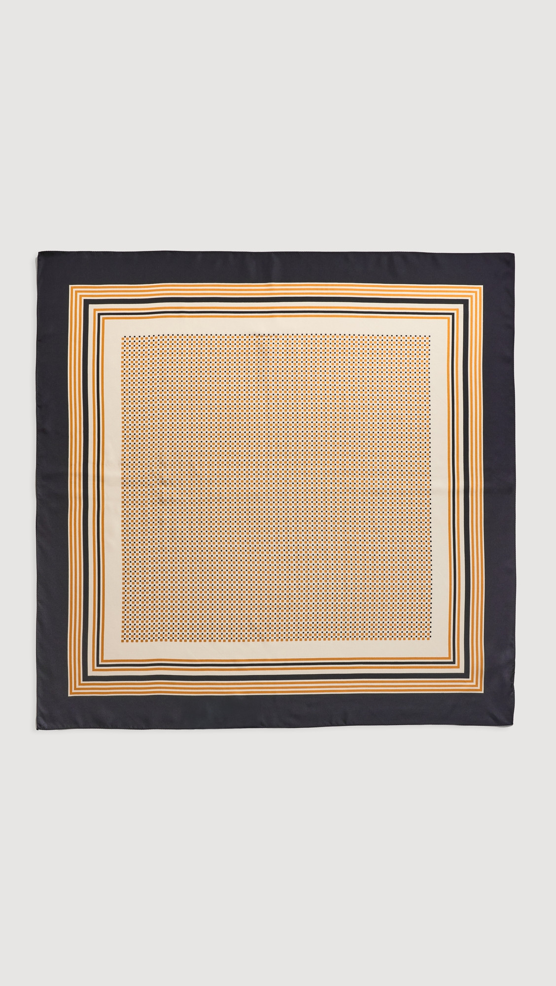 A. L.C. Albers Print Silk Scarf Black/Caramel Dotted One Size | Shopbop
