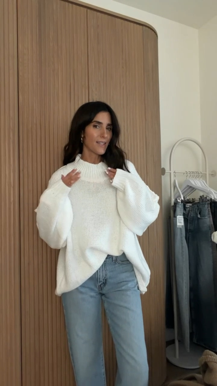 Love this naturally oversized from Amazon. I’m just shy of 5-7” wearing the size small and these jeans are also so good and run true to size #stylinbyaylin #aylin #amazon #sweater #jeans 

#LTKootd #LTKOver40 #LTKgrwm