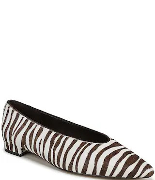 Sam Edelman Emory Zebra Print Calf Hair Ballet Flats -  8.5 | Dillard's