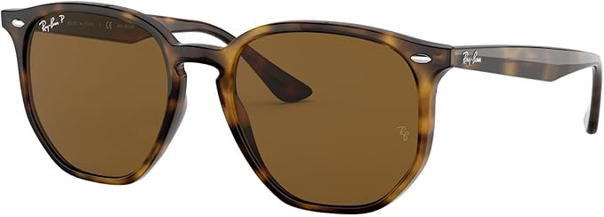 Ray-Ban Unisex Sunglasses Beige Frame, Dark Brown Lenses, 54MM | Amazon (US)