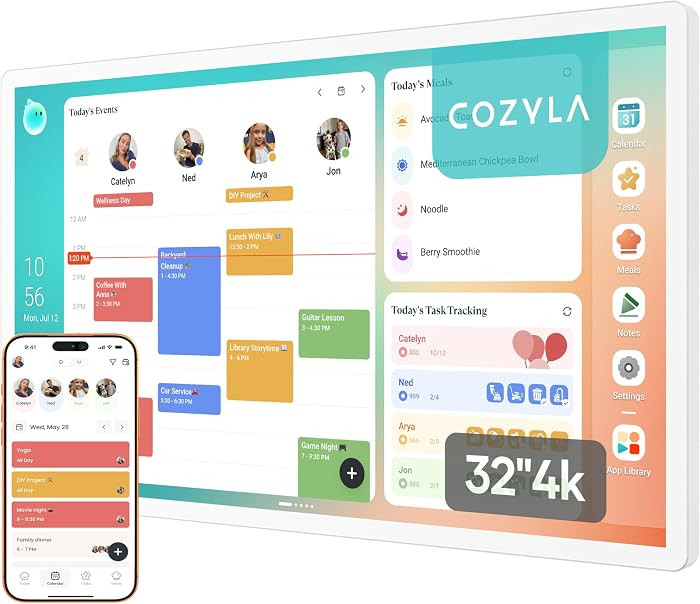 Calendar Plus 2: 32"4K Smart Digital Calendar with Google Play Store | Amazon (US)